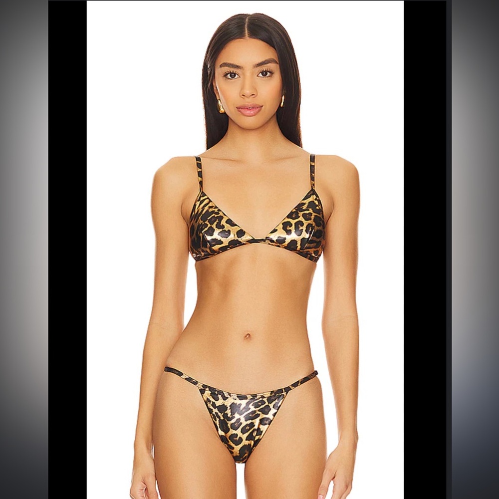 Good American Leopard Bikini